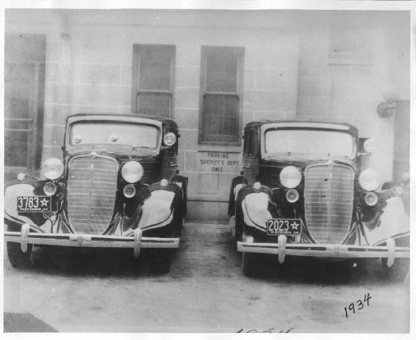 1934 sheriff patorl cars